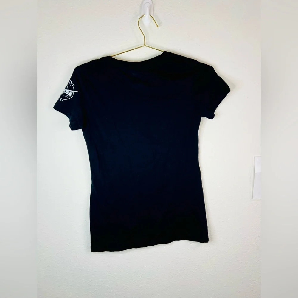 NASA Official Gear Black Short Sleeve Astronaut Space Rider Shirt Size Medium - Picture 7 of 9